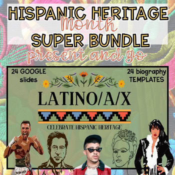 Preview of Hispanic Heritage Month SUPER RESEARCH BUNDLE