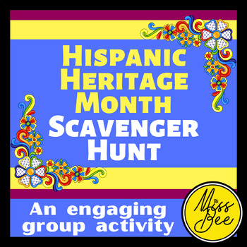 Preview of Hispanic Heritage Month Scavenger Hunt