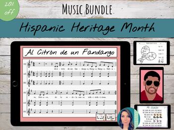 Preview of Hispanic Heritage Month | Songs, Composers & Bulletin Boards (20% off)