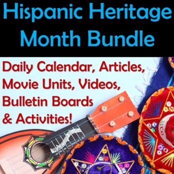 Preview of Hispanic Heritage Month Spanish Bundle - El Mes de la Herencia Hispana - Orgullo