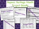 Hispanic Heritage Month Spanish Class Presentation Project Bundle