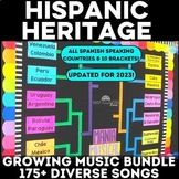 Hispanic Heritage Month Spanish Music Bracket BUNDLE of so