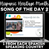Hispanic Heritage Month Spanish Music Google Slides #2 - 1 from each country