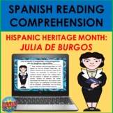 Hispanic Heritage Month Spanish Reading Comprehension: Jul