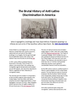Preview of Hispanic Heritage Month: The History of Anti-Latino Discrimination in the US