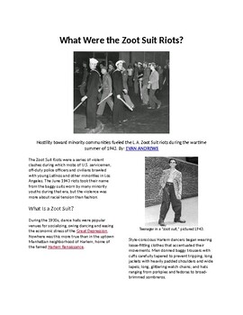 Preview of Hispanic Heritage Month: The Zoot Suit Riots