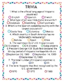 Hispanic Heritage Month Trivia Worksheet - Printables for Kids