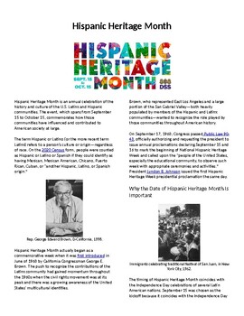 Preview of Hispanic Heritage Month: What is Hispanic Heritage Month?