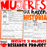 Women's History month Spanish Research Project Mes de la mujer