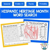 Hispanic Heritage Month Word Search Puzzle Worksheet