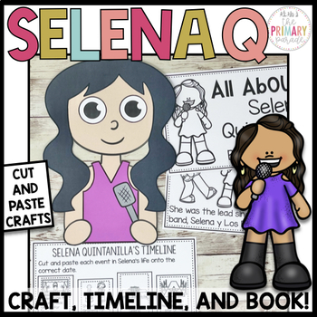 Preview of Hispanic Heritage Month craft | Selena Quintanilla craft and activities