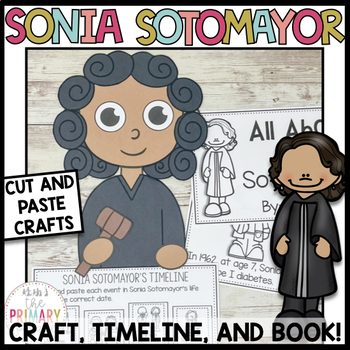 Preview of Hispanic Heritage Month craft | Sonia Sotomayor craft | Womens History Month