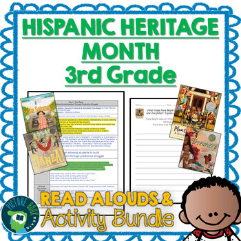 Preview of Hispanic Heritage Month for 3rd Grade Bundle - Read Alouds