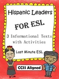Hispanic Heritage Month for ESL: 3 Biographical Articles w