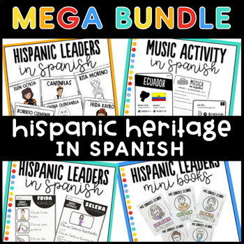 Preview of Hispanic Heritage Month in Spanish Bundle