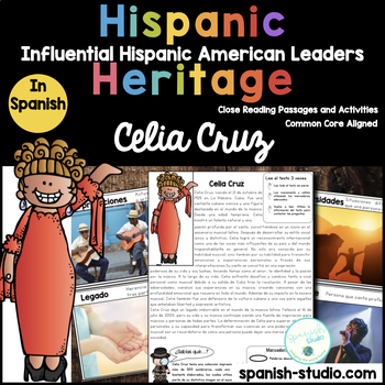 Preview of Hispanic Heritage Month in Spanish - Celia Cruz