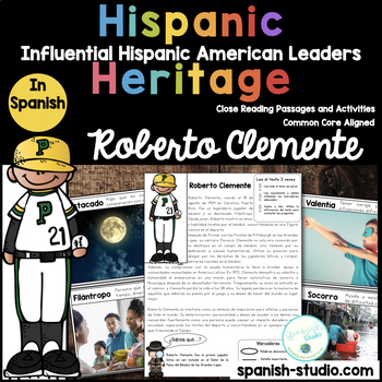 Preview of Hispanic Heritage Month in Spanish - Roberto Clemente