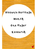 Hispanic Heritage Month- one pager scientist research