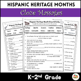 Hispanic Heritage Months Cloze Sentences-Fill in the blank
