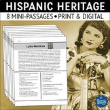 Hispanic Heritage Nonfiction Reading Comprehension Passages