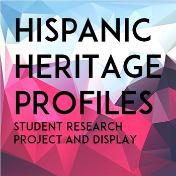 Hispanic Heritage Profiles: Worksheets & Display by Trevor Munhall