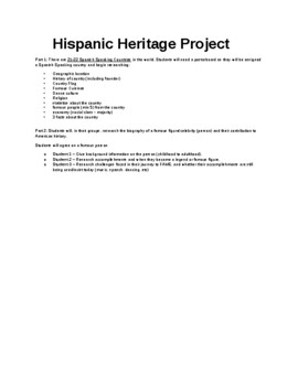 Preview of Hispanic Heritage Project