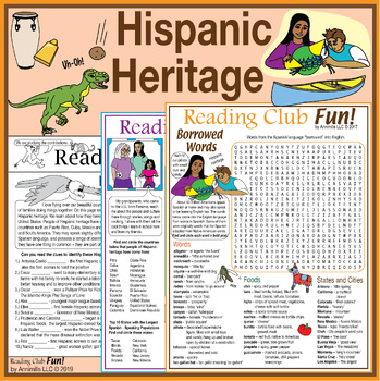 Hispanic Heritage Puzzle Set – Famous Hispanic-Americans, Spanish Words ...