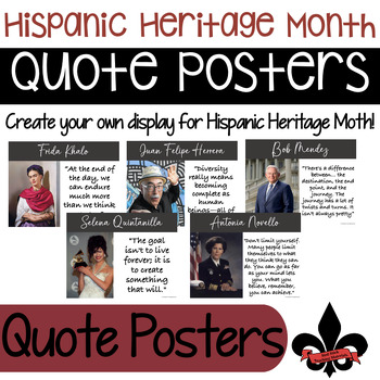 Preview of Hispanic Heritage Quote Posters--set of 45