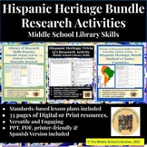 Hispanic Heritage Research Bundle  - Middle School Library Skills