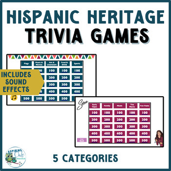 Preview of Hispanic Heritage Interactive Trivia Selena Quintanilla & Latinx Games
