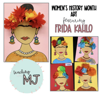 Preview of Hispanic Heritage/Women's History Month Art Activity - Frida Kahlo (Printable)