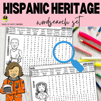 Preview of Hispanic Heritage: Wordsearch Set
