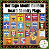 Hispanic Heritage month bulletin board | Hispanic Country Flags