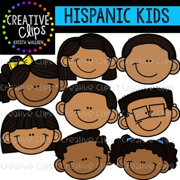 Hispanic Kids {Creative Clips Clipart} by Krista Wallden - Creative Clips