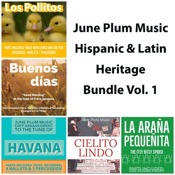 Preview of Hispanic/Latin Music for Orff Vol 1. - Havana Oh Na Na, Cielito lindo & more