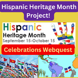 Hispanic Heritage Month  Web Quest - Activities!