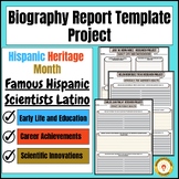 Hispanic Latino | Biography Report Template Project | Hisp
