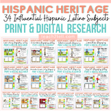 Hispanic & Latino Heritage Month Biography Writing Print &