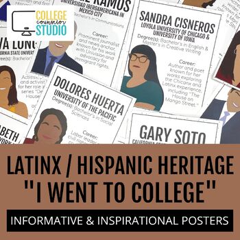 Preview of Hispanic & Latinx College & Career Posters | Hispanic Heritage Month