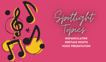 Preview of Hispanic/Latinx Heritage Month Music Presentation