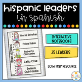 Hispanic Leaders Interactive Notebook in Spanish