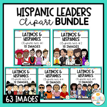 Preview of Hispanic Leaders , Personalities and Influencers Clipart Bundle