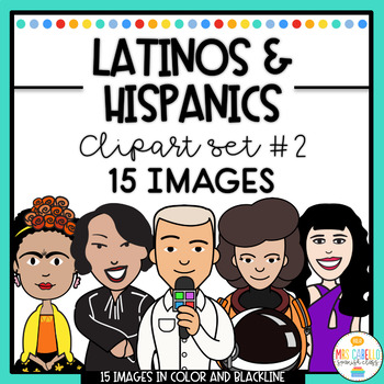 Preview of Hispanic Leaders , Personalities and Influencers Clipart Set 2