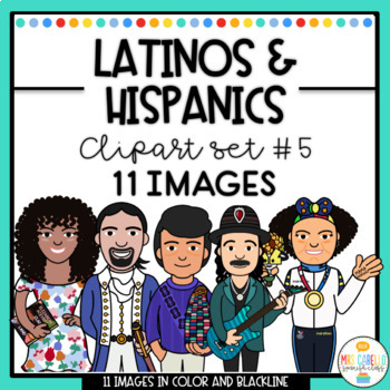 Preview of Hispanic Leaders , Personalities and Influencers Clipart Set 5