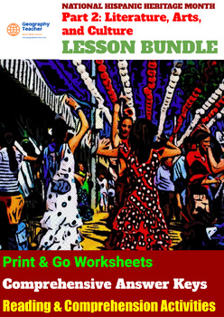 Preview of Hispanic Literature, Arts & Culture: Part 2 of National Hispanic Heritage BUNDLE