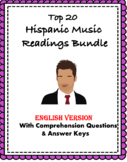 Hispanic Music BIG Bundle: TOP 20 Readings at 50% off! (En