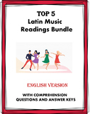 Hispanic Music Reading Bundle: 5 Readings @30% off! (Engli
