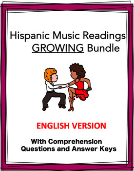Preview of Hispanic Music GROWING Bundle: 32+ Resources @55% off! (English Version)
