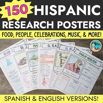 Preview of Hispanic Research Project Mega Bundle