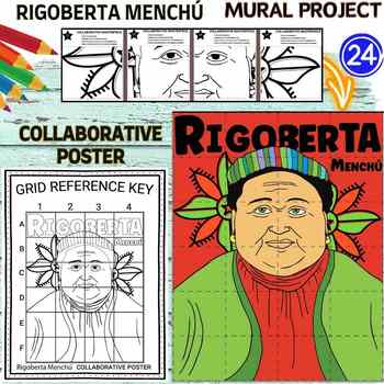Preview of Hispanic Rigoberta Menchú Collaborative Poster Mural Project Women’s History